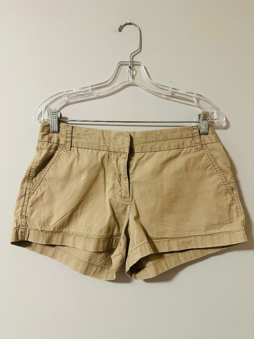 J.Crew 100% Cotton Chino Shorts Size 4 Classic